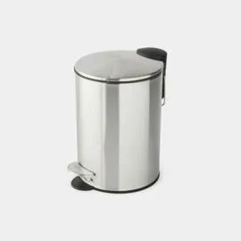 MONOPRIX Maison Poubelle À Pédale, Inox Brillant, 3L l'unité