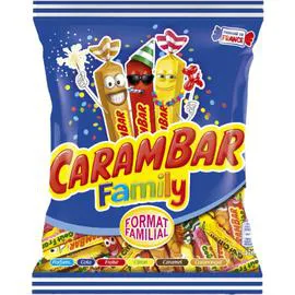 CARAMBAR Bonbons Family parfums assortis 450g