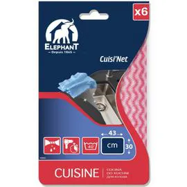ÉLÉPHANT LBD Chiffon de cuisine x6