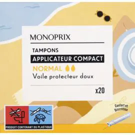 MONOPRIX Tampons normal avec applicateur Compact l'unité