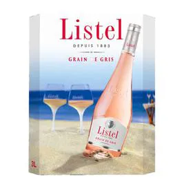 LISTEL Vin rosé IGP Terres du midi 3l