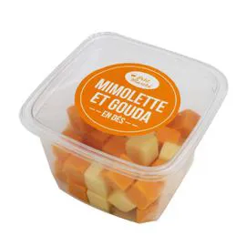 PETIT MARCHÉ Fromage Mimolette Gouda en dés 120g