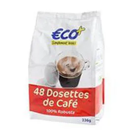 ECO+ Dosettes café 100% Robusta - x48 336g