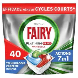 FAIRY Capsules Lave Vaisselle Propreté Intense x40