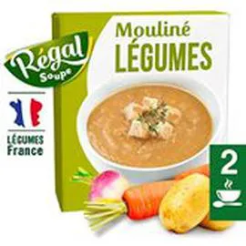 MARQUE REPÈRE, RÉGAL SOUPE Soupe Mouliné 10 légumes variés 2x30cl