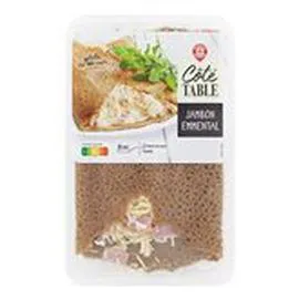 MARQUE REPÈRE, CÔTÉ TABLE Galette au blé noir Jambon emmental 195g