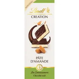 LINDT, CRÉATION Chocolat noir Pâte d'Amande 110g
