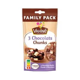 VAHINÉ Pépites 3 chocolats chunks 180g