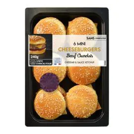 MIX BUFFET Mini cheeseburgers boeuf charolais 6x40g