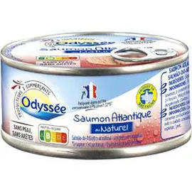 ODYSSÉE Saumon Atlantique au naturel sans peau & sans arêtes 112g