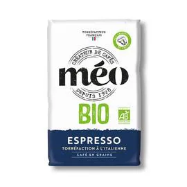 MÉO Café en grains Bio Espresso Pur Arabica 1kg