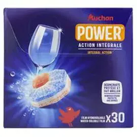 AUCHAN Tablettes lave vaisselle action intégrale x30