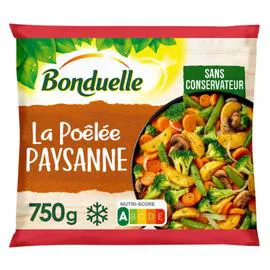 BONDUELLE Poêlée paysanne aux brocolis, carottes et pois gourmands 750g