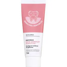 MONOPRIX Dentifrice soin complet sensitive 75ml