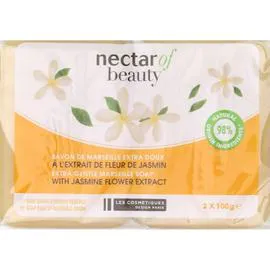 NECTAR OF BEAUTY Savon de Marseille fleur de jasmin 2x100g