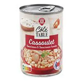 MARQUE REPÈRE, CÔTÉ TABLE Cassoulet Saucisses et saucissons 420g