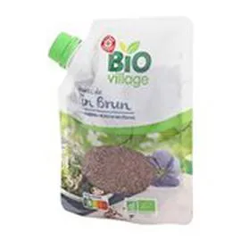 MARQUE REPÈRE, BIO VILLAGE Graines de lin brun Bio 200g
