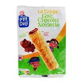 MARQUE REPÈRE, P'TIT DÉLI Crèpes fourrées Chocolat noisettes 256g