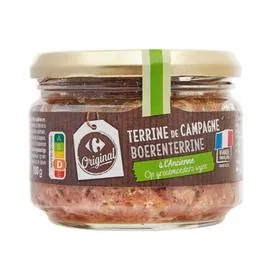 CARREFOUR Pâté terrine de campagne 180g