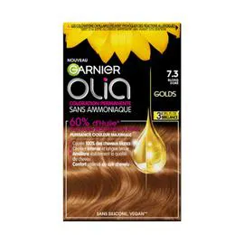 GARNIER, OLIA Coloration Cheveux Permanente Sans Amoniaque 7.3 Blond Doré l'unité
