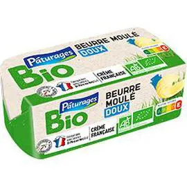 PÂTURAGES BIO Beurre moulé doux BIO 250g