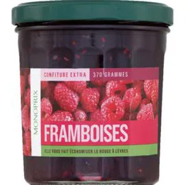 MONOPRIX Confiture extra de framboises 370g