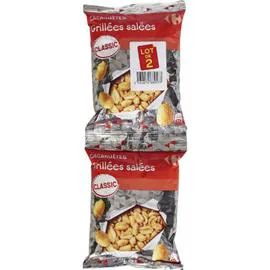 CARREFOUR Cacahuètes grillées salées 2x250g