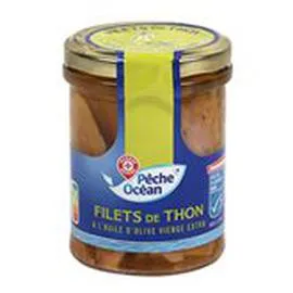 MARQUE REPÈRE, PÊCHE OCÉAN Filet de thon Huile d'olive MSC 185g