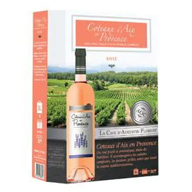CARREFOUR Vin Rosé Provence Corse AOP Coteaux d'Aix en Provence La Cave d'Augustin Florent 3l