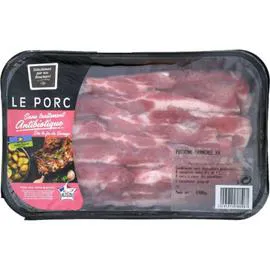 CARREFOUR Poitrine de porc tranchée 480g