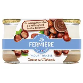 LA FERMIÈRE Yaourt marron 2x160g