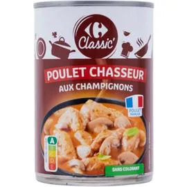 CARREFOUR CLASSIC' Plat cuisiné poulet chasseur 400g