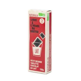 NATURALIA Petit Beurre Tablette Chocolat au Lait Bio 150g