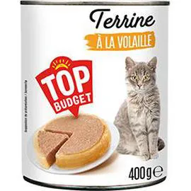 TOP BUDGET Terrine à la volaille pour chat 400g