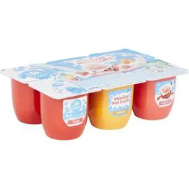 CARREFOUR CLASSIC' Desserts mousse aux fruits 6x100ml