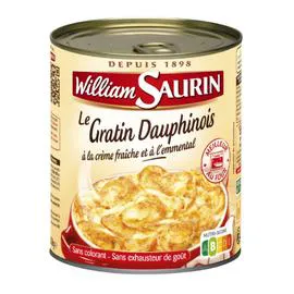 WILLIAM SAURIN Plat cuisiné gratin dauphinois 850g
