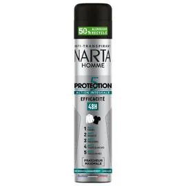 H NARTA HOMME Déodorant Homme Protection 5 Actions Intégrale 48H 200ml