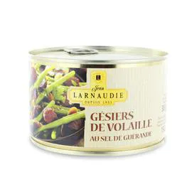 JEAN LARNAUDIE Gésiers de volaille au sel de Guérande 385g
