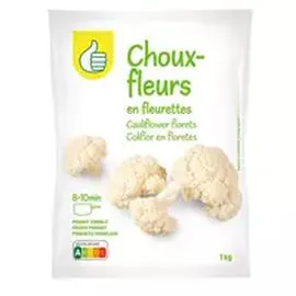 AUCHAN, POUCE Choux-fleurs en fleurettes 1kg