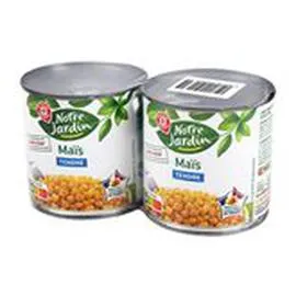 MARQUE REPÈRE, NOTRE JARDIN Maïs Tendre 2x300g
