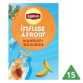 LIPTON Infusion à froid pêche mangue x15 33g