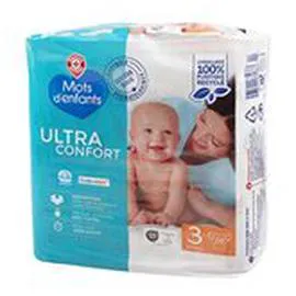 MARQUE REPÈRE, MOTS D'ENFANTS Couches bébé -T3 Ultra confort - 4/9kg - x29 x29