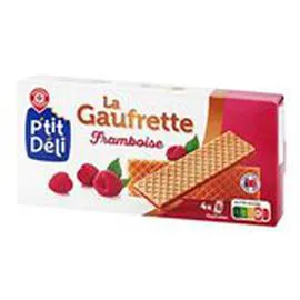 MARQUE REPÈRE, P'TIT DÉLI Gaufrettes Framboise 160g