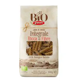 GRANORO Pâtes fusilli blé complet bio 500g