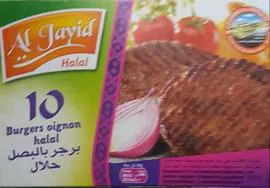 AL JAYID Burger à l'oignon halal 10x80g