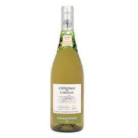 L'HERITAGE DE CARILLAN Vin Blanc Languedoc Roussillon IGP Pays d'OC Chardonnay 75cl