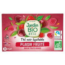 LÉA NATURE, JARDIN BIO ÉTIC Thé noir Etic Fruits rouges x20 28g