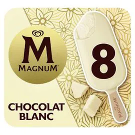 MAGNUM Glace Bâtonnet Chocolat Blanc 588ml