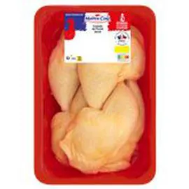 MAÎTRE COQ Cuisse de poulet Jaune avec partie dos 1,4kg