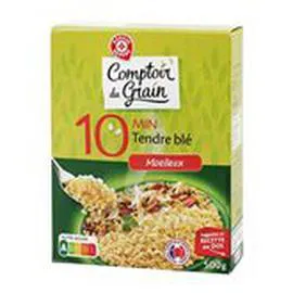 MARQUE REPÈRE, COMPTOIR DU GRAIN Blé précuit Cuisson rapide 10 min 500g